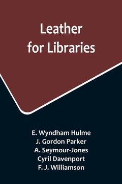 portada Leather for Libraries (en Inglés)