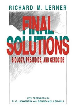 portada Final Solutions: Biology, Prejudice, and Genocide (in English)