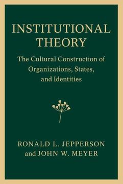 portada Institutional Theory (en Inglés)