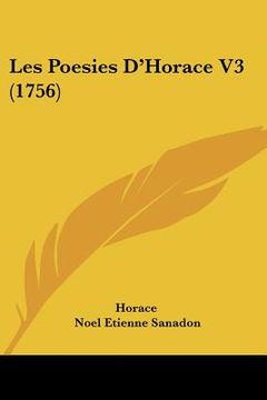 portada les poesies d'horace v3 (1756) (en Inglés)