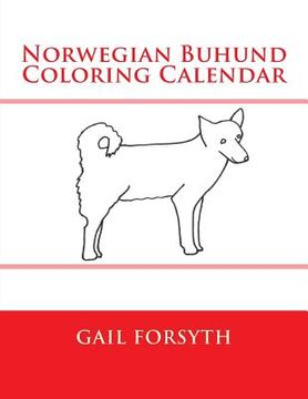 portada Norwegian Buhund Coloring Calendar (in English)