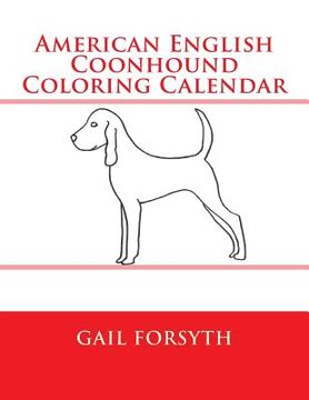portada American English Coonhound Coloring Calendar