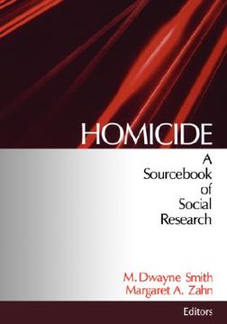 portada homicide: a sourc of social research (en Inglés)