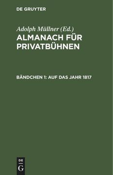 portada Auf das Jahr 1817 (in German)