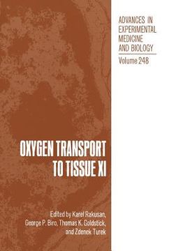 portada Oxygen Transport to Tissue XI (en Inglés)