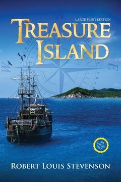 portada Treasure Island (Annotated, Large Print)
