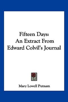 portada fifteen days: an extract from edward col