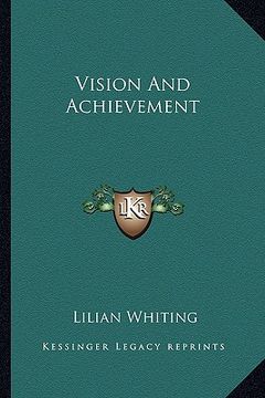 portada vision and achievement (en Inglés)