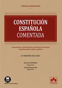 portada Constitucion Española Comentada 2023. Comentarios, Concordancias, Doctrina del Tribunal Constitucional e Indice Analitico