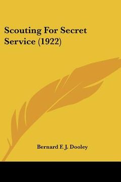 portada scouting for secret service (1922) (en Inglés)