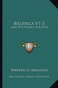 portada billerica v1-3: june 1912 to july 1914 (1912) (en Inglés)