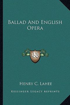 portada ballad and english opera