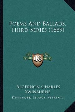 portada poems and ballads, third series (1889) (en Inglés)