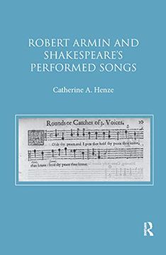 portada Robert Armin and Shakespeare's Performed Songs (en Inglés)