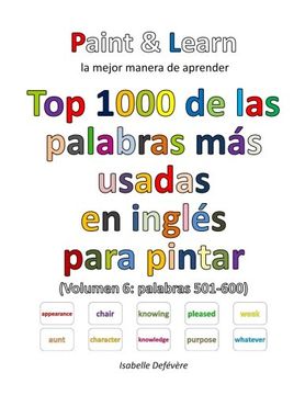 portada Top 1000 de las palabras más usadas en inglés (Volumen 6 palabras 501-600)