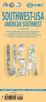 portada EE.UU. Suroeste-Suroeste Americano, mapa de carreteras. Escala 1:3.000.000. Borch.: American Southwest