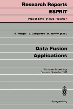 portada data fusion applications: workshop proceedings brussels, november 25, 1992 (in English)