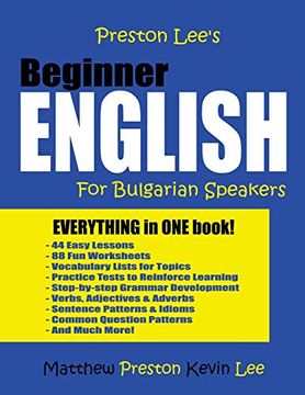 portada Preston Lee's Beginner English for Bulgarian Speakers (Preston Lee's English for Bulgarian Speakers) (in English)