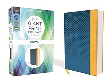 portada Holy Bible: New International Version, Blue, Leathersoft, Giant Print for Boys 