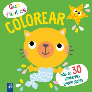 portada Qué fácil es colorear. Gato (in Spanish)