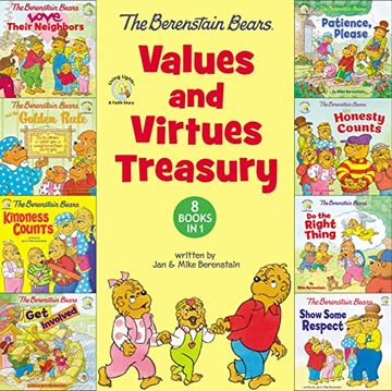 portada The Berenstain Bears Values and Virtues Treasury: 8 Books in 1 (Berenstain Bears (en Inglés)