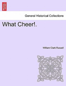 portada what cheer!. (in English)