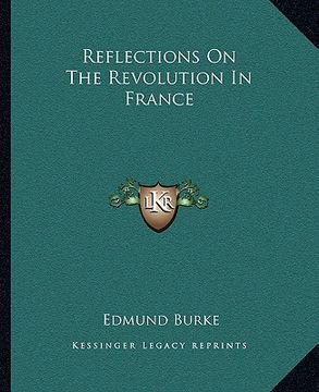 portada reflections on the revolution in france