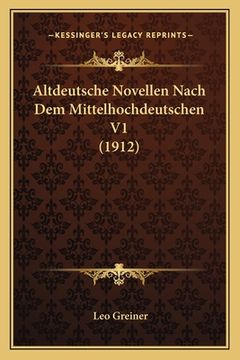 portada Altdeutsche Novellen Nach Dem Mittelhochdeutschen V1 (1912) (in German)