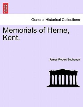 portada memorials of herne, kent. (in English)