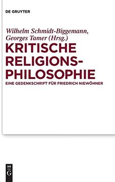 portada Kritische Religionsphilosophie: Eine Gedenkschrift für Friedrich Niewöhner (en Alemán)