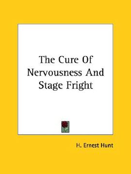 portada the cure of nervousness and stage fright