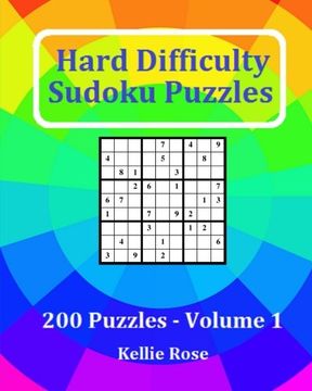 portada Hard Difficulty Sudoku Puzzles Volume 1: Hard Sudoku Puzzles For Advanced Players