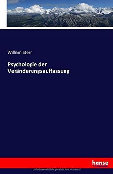 portada Psychologie der Veränderungsauffassung (German Edition)