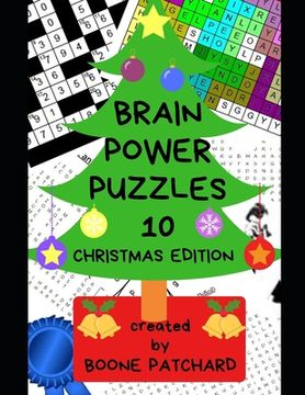 portada Brain Power Puzzles 10: A Christmas Activity Book of over 200 Unique and Varied Puzzles, Word Searches, Anagrams, Riddles and More