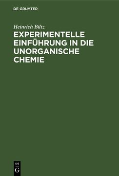 portada Experimentelle Einfã Â¼Hrung in die Unorganische Chemie (German Edition) [Hardcover ] (en Alemán)