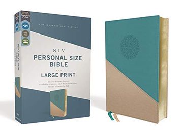 portada Niv, Personal Size Bible, Large Print, Leathersoft, Teal (in English)