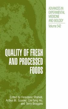 portada Quality of Fresh and Processed Foods (Advances in Experimental Medicine and Biology)