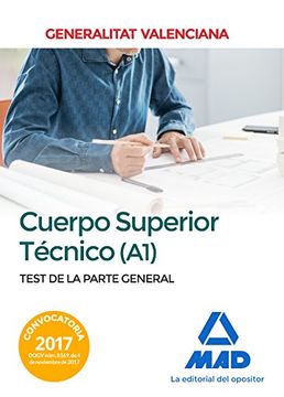 portada Cuerpo Superior Técnico de la Generalitat Valenciana (A1). Test de la Parte General