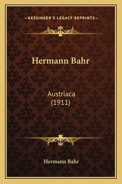 portada Hermann Bahr: Austriaca (1911) (en Alemán)