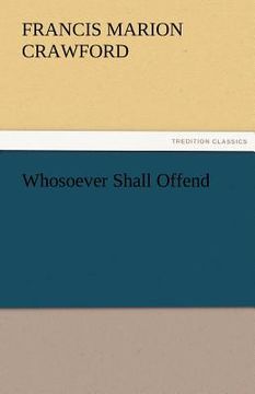 portada whosoever shall offend (in English)