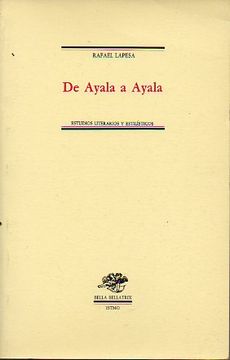 portada de ayala a ayala. estudios literarios y estilísticos.