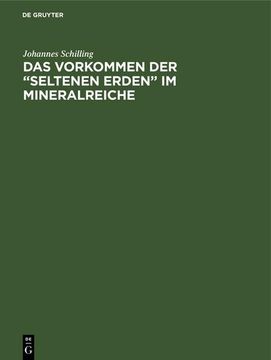 portada Das Vorkommen der "Seltenen Erden" im Mineralreiche (in German)