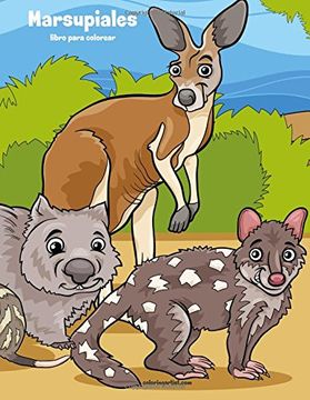 portada Marsupiales Libro Para Colorear 1