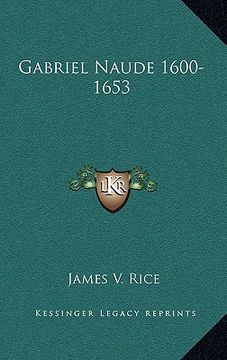 portada gabriel naude 1600-1653 (en Inglés)