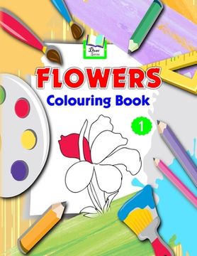portada Flowers Colouring Book (en Inglés)