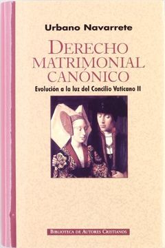 portada Derecho Matrimonial Canónico: Evolución a la luz del Concilio Vaticano ii (in Spanish)