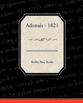 portada adonais - 1821 (in English)