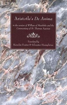 portada aristotle's de anima: in the version of william of moerbeke and the commentary of st. thomas aquinas (en Inglés)