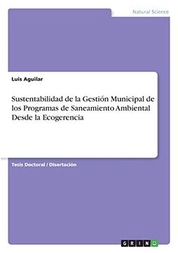portada Sustentabilidad de la Gestión Municipal de los Programas de Saneamiento Ambiental Desde la Ecogerencia