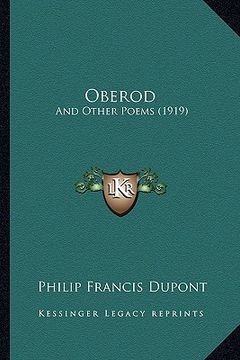 portada oberod: and other poems (1919) (en Inglés)